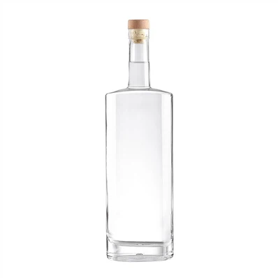 Boutèy glas vodka bouch plat